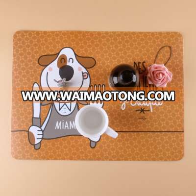 Custom full color printing Beer PP placemat pp table mat plastic eat mat